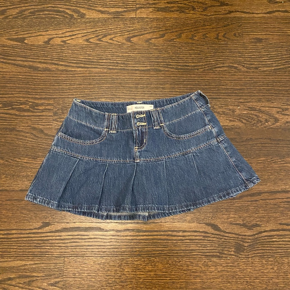 Hollister Blue Denim Skirt